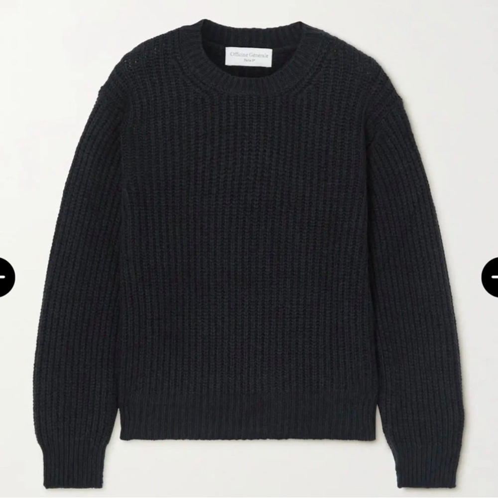 Officine Generale Alissa Ribbed Knit Sweater, M